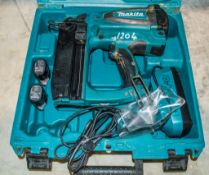 Makita GF600 cordless nail gunC/w charger, 2 batteries and carry case1705-MAK-0481