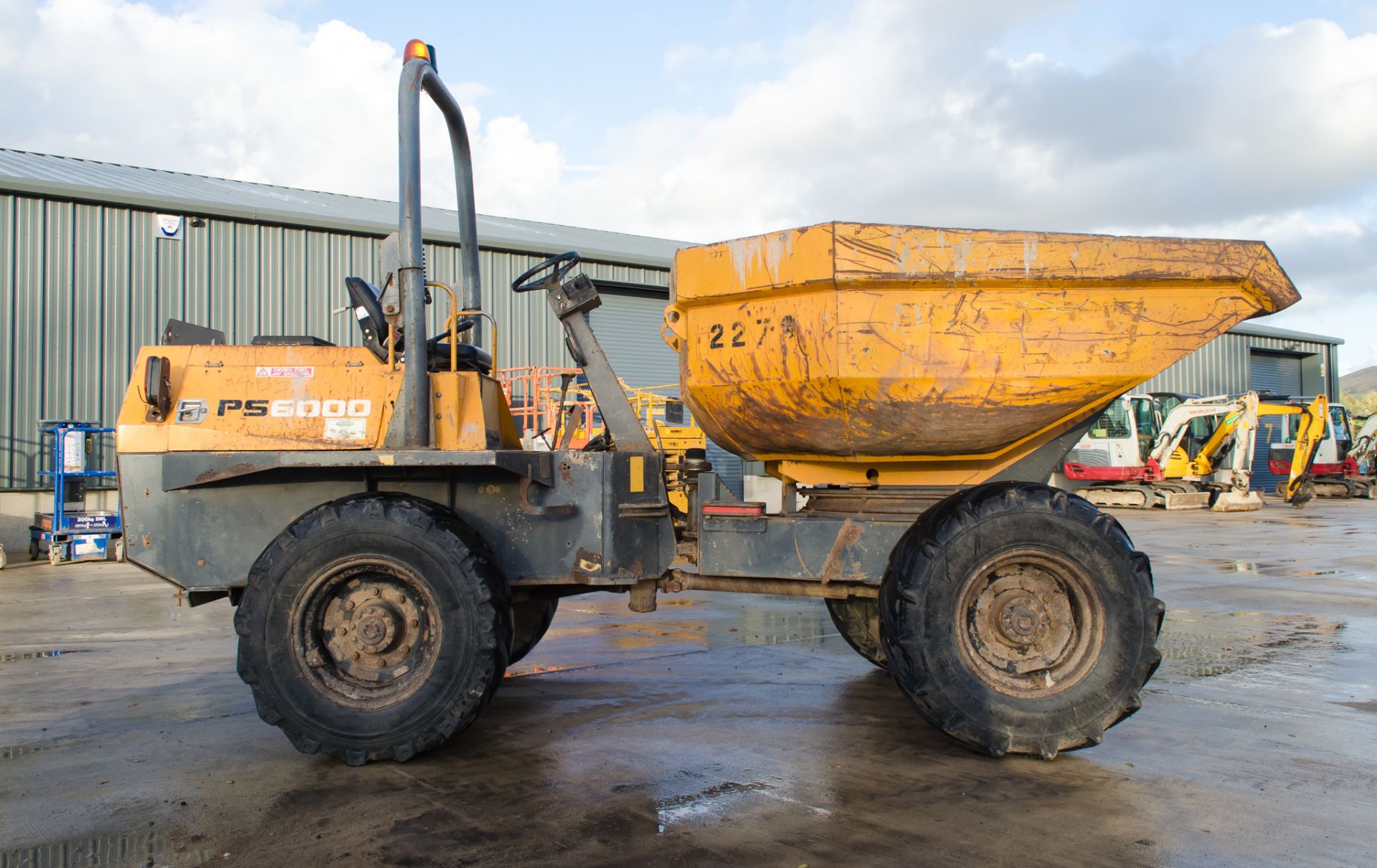 Benford Terex PS6000 6 tonne swivel skip dumper Year: 2008 S/N: E801FX020 Recorded Hours: 5137 - Image 8 of 21