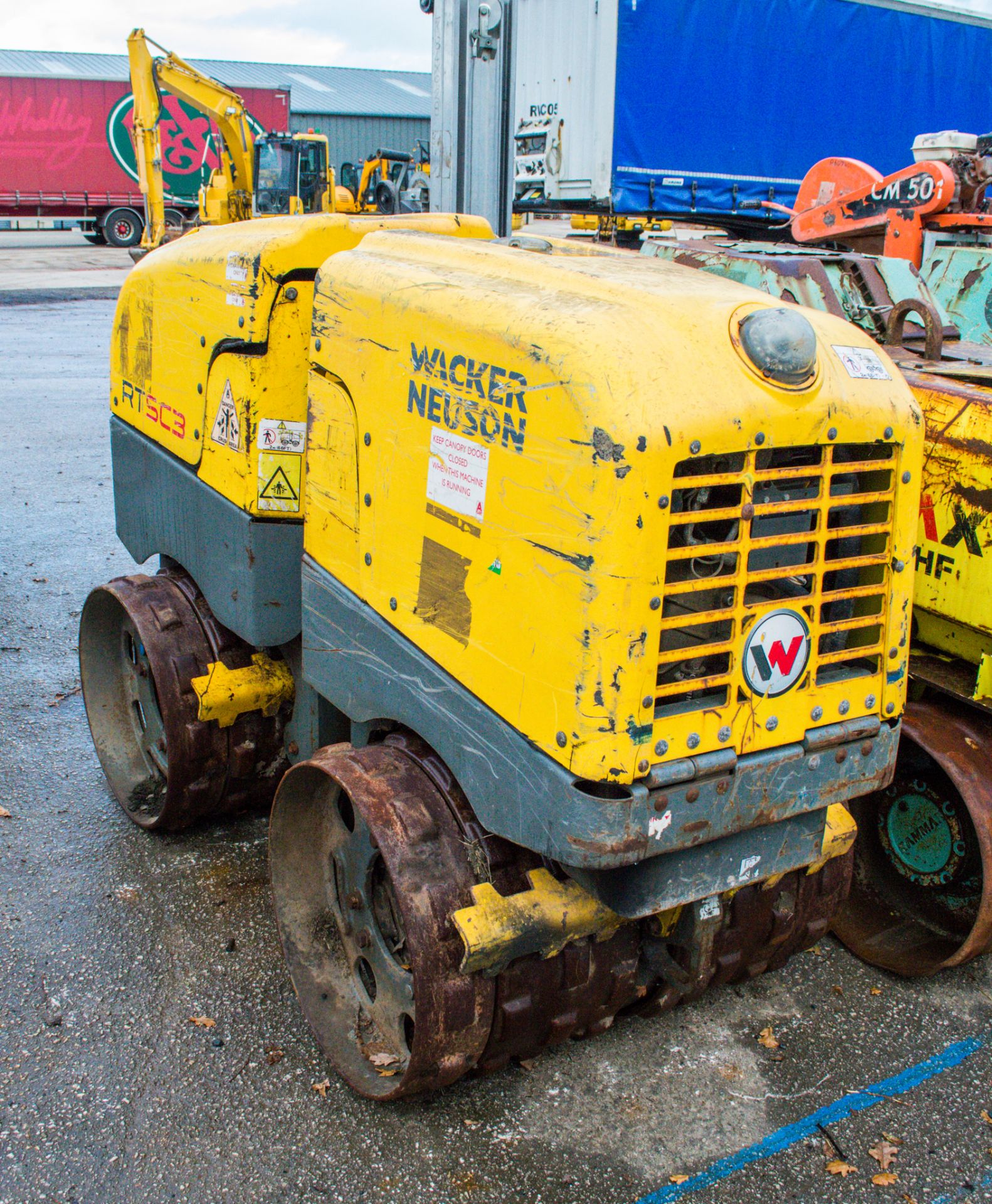 Wacker Neuson RTSC3 diesel driven trench compactor c/w remote control A685634 - Image 2 of 5