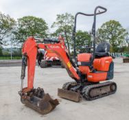Kubota K008-3 0.75 tonne rubber tracked micro excavator Year:- 2013 S/N:- H24326 Recorded hours:-