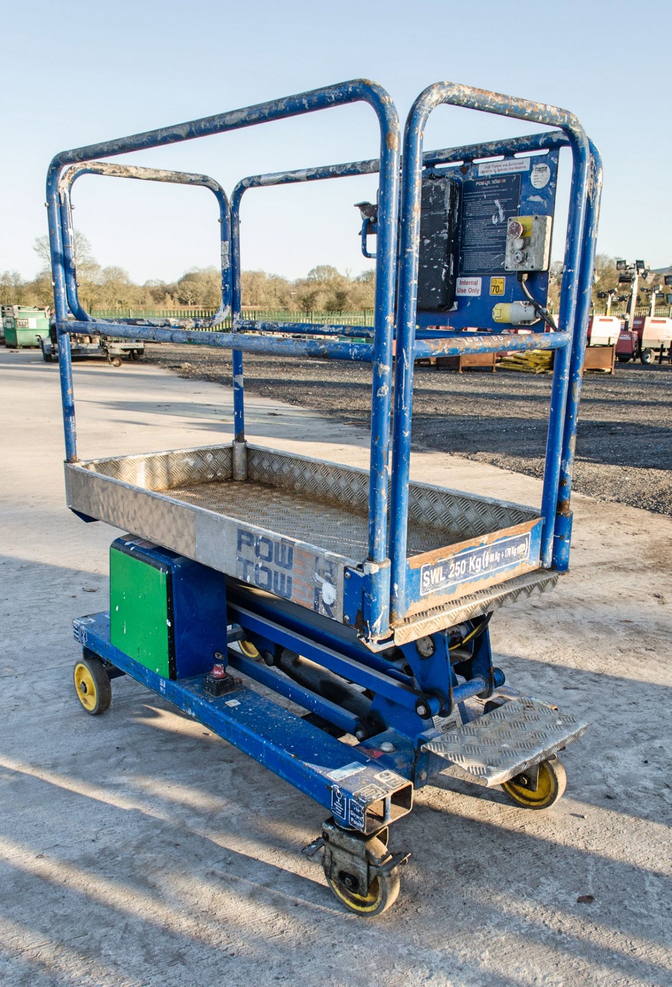 Power Tower battery electric push around scissor lift A667203 - Image 2 of 6