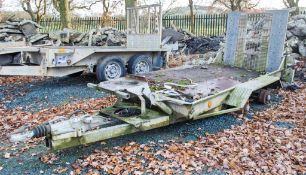 Ifor Williams GH94 9' x 4' tandem axle plant trailer ** Wheels missing **