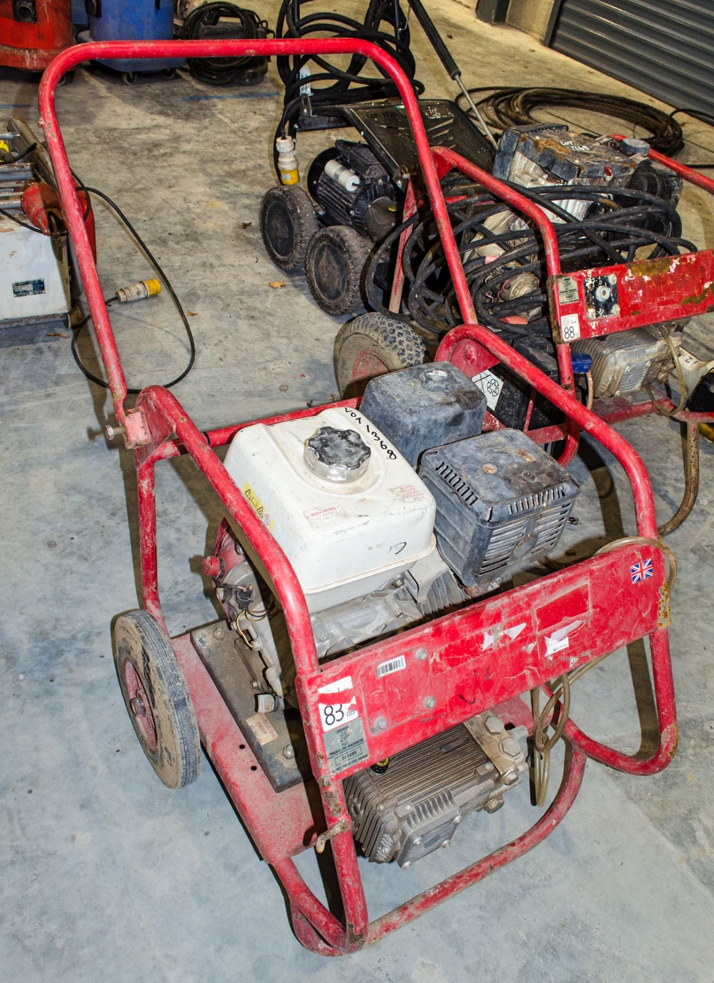 Demon petrol driven wheeled pressure washer 13061796