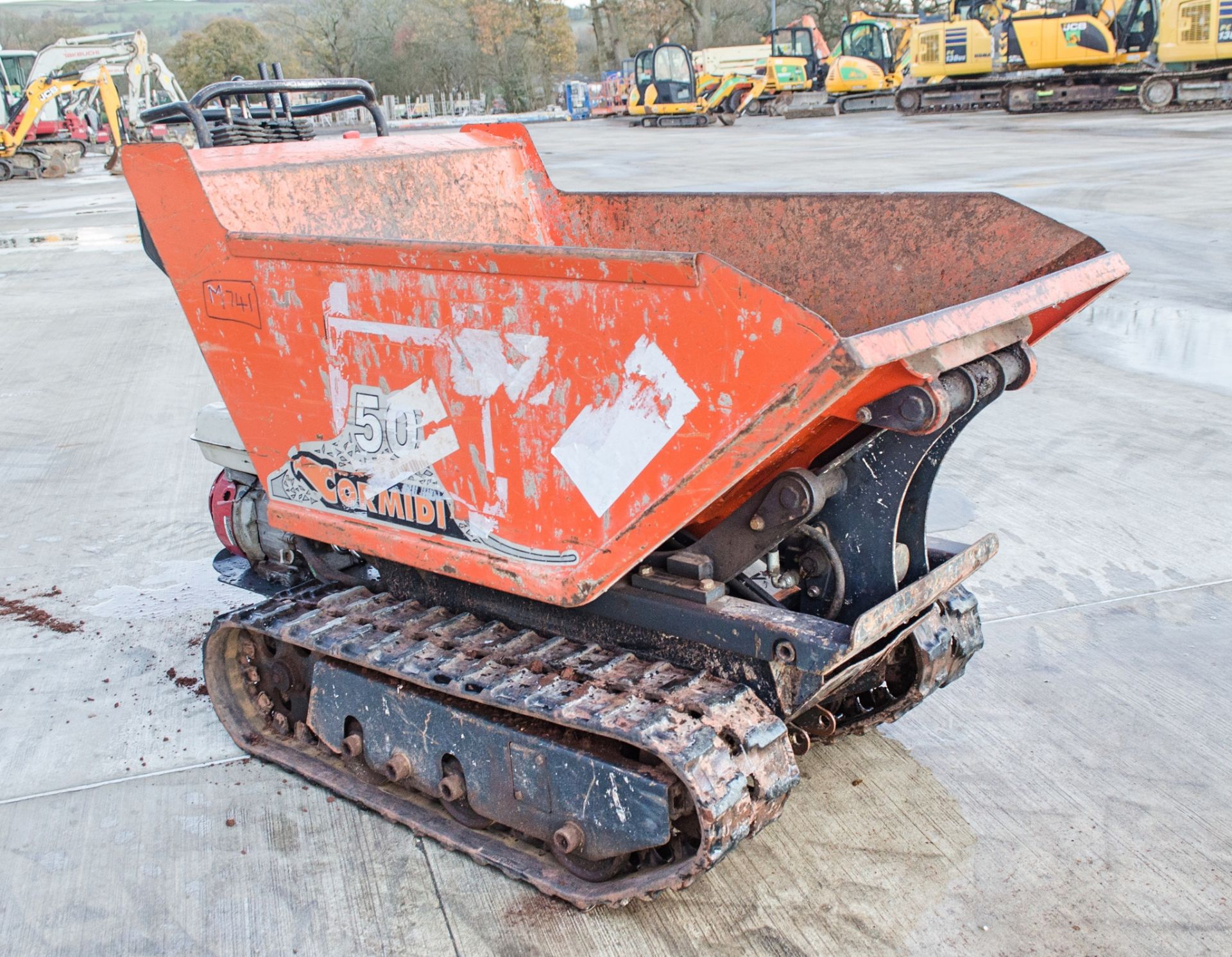 Cormidi 50 petrol driven walk behind high tip rubber tracked dumper Year: 2006 S/N: 44430 M741 - Image 2 of 14