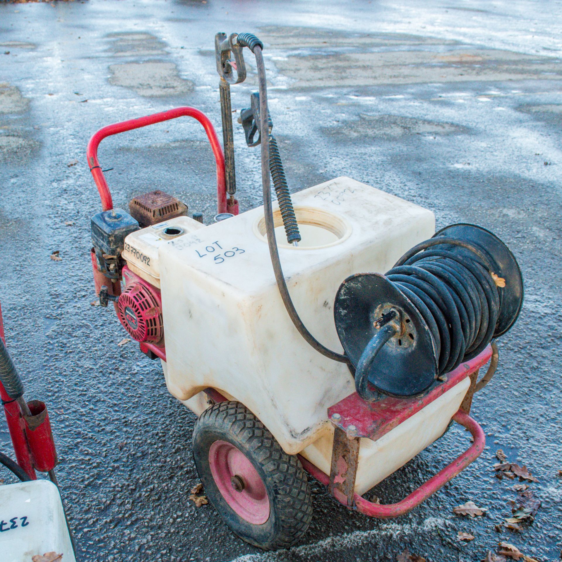 Demon petrol driven pressure washer ** c/w pressure washer hose ** 2377009