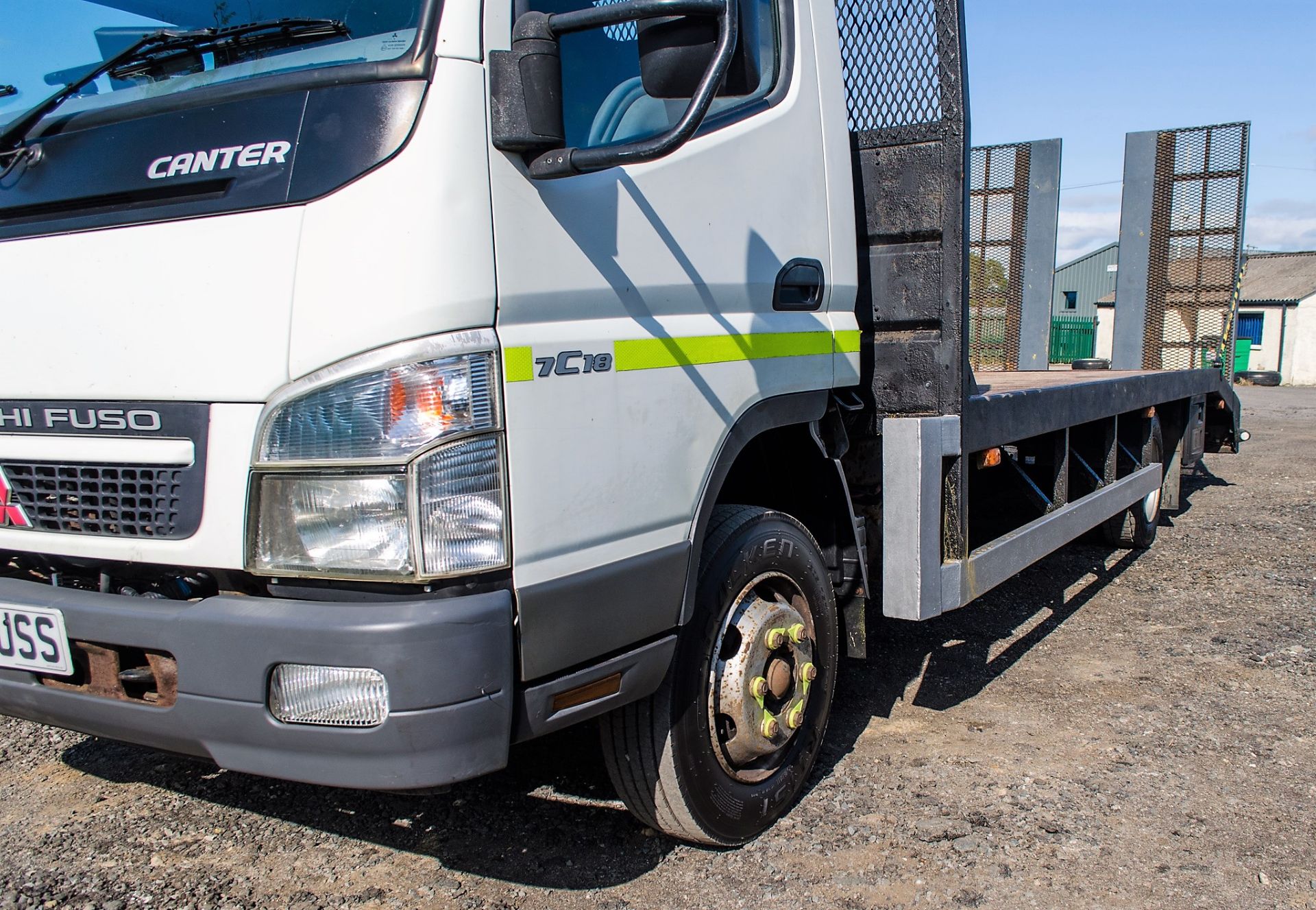 Mitsubishi Fuso Canter TC18 4899cc diesel 7.5 tonne beaver tail plant lorry Bed size 19ft 6in x - Image 10 of 17