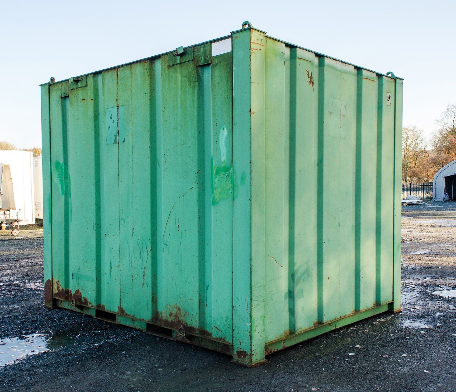 10ft x 8ft steel anti vandal site office unit c/w keys A695722 - Image 4 of 6