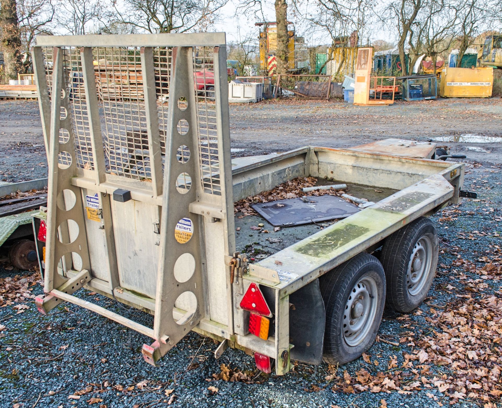 Ifor Williams GX84 8' x 4' tandem axle plant trailer 22130142 - Image 2 of 4