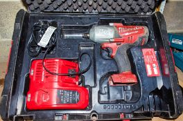 Milwaukee M18 CHI WF12 18v cordless 1/2 inch impact wrench c/w charger and carry case 04460197