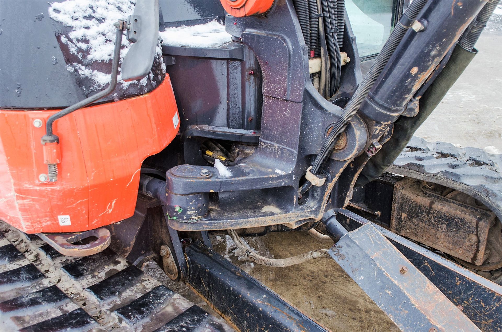 Kubota KX080-4 8 tonne rubber tracked excavator Year: 2017 S/N: 41938 Recorded Hours: 4021 blade, - Image 15 of 22