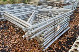 Pallet of 17 Eiger 500 aluminium scaffold tower end frames