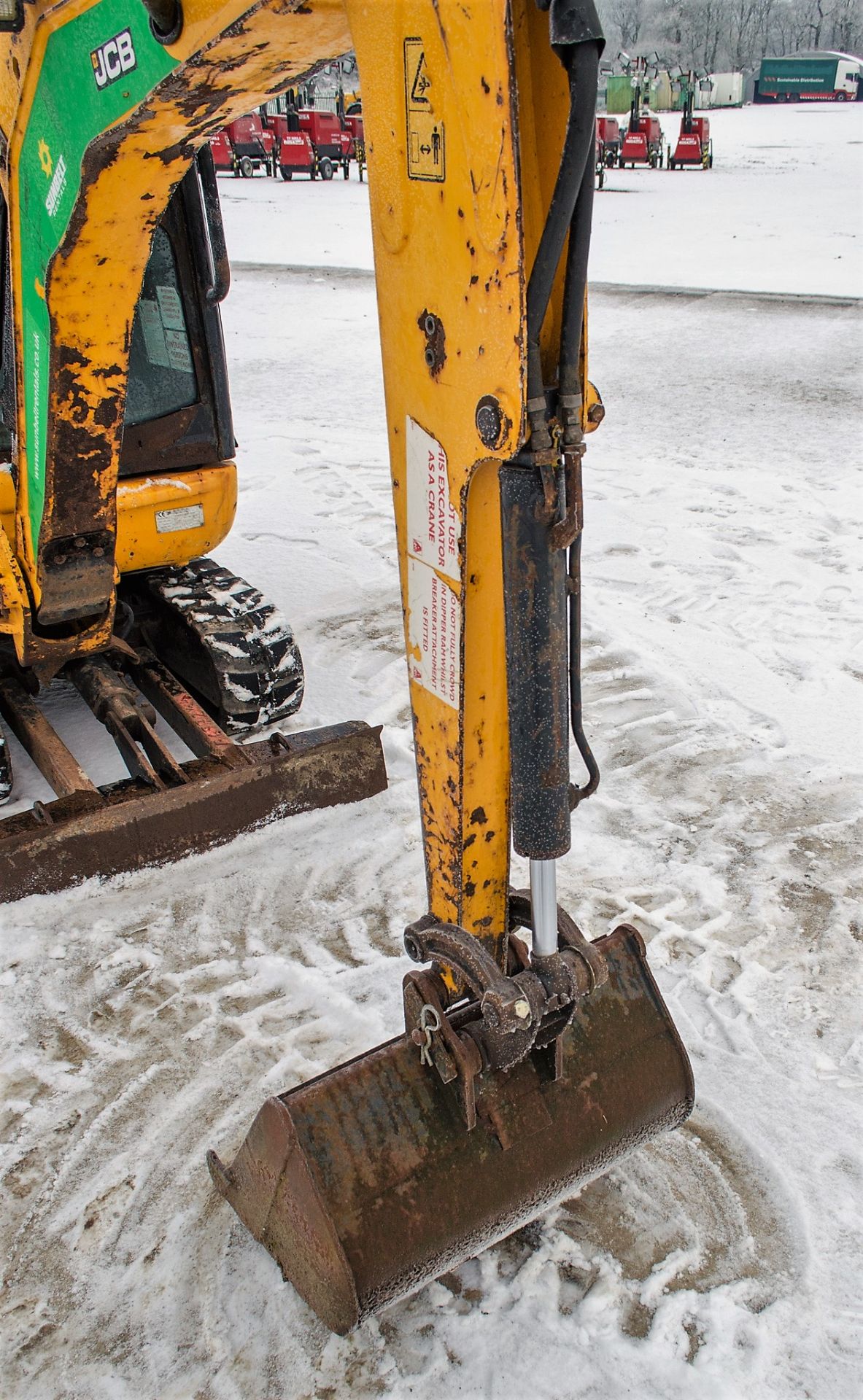 JCB 801.6 1.6 tonne rubber tracked mini excavator Year: 2015 2071810 Recorded hours: 1833 Blade, - Image 14 of 20