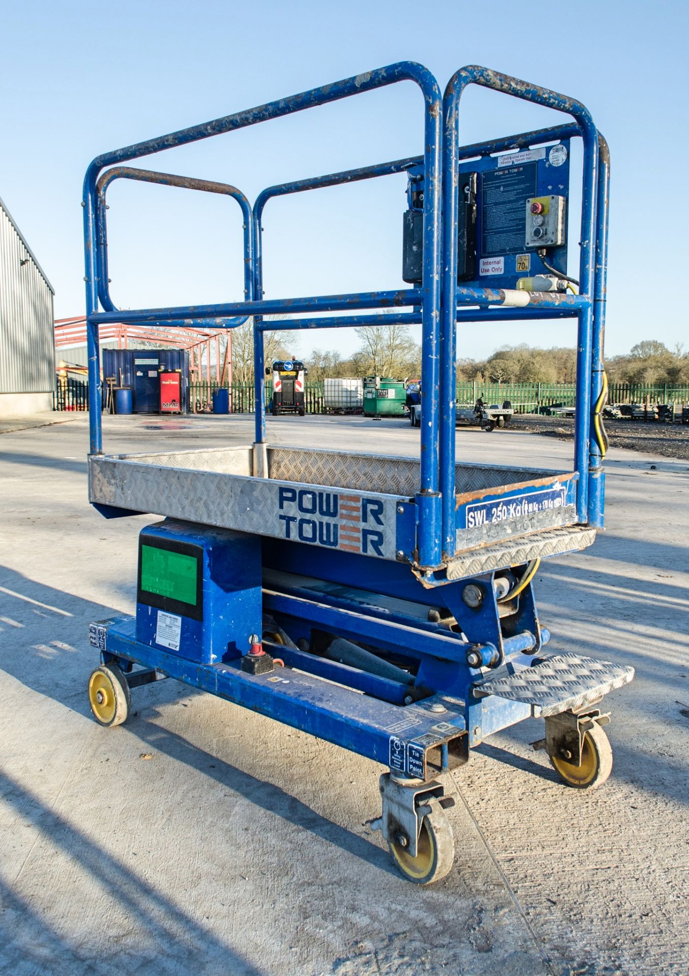 Power Tower battery electric push around scissor lift A667206 - Image 2 of 4