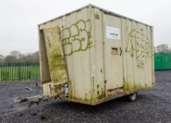 Groundhog GP3600 12' x 8' fast tow welfare unit comprising canteen area, W.C. and generator room c/w