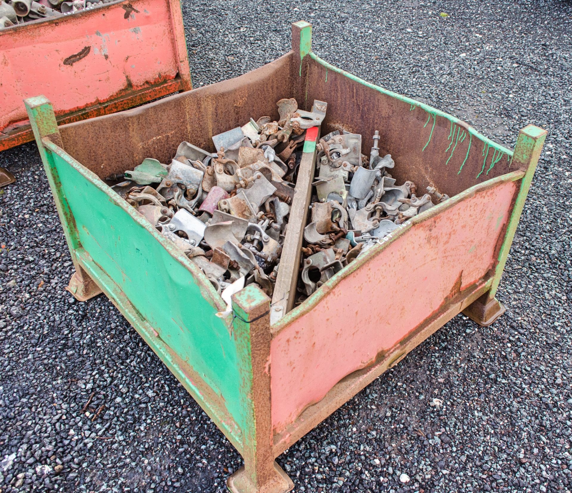 Stillage of scaffold clamps