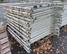 Pallet of 22 Eiger 500 aluminium scaffold tower end frames