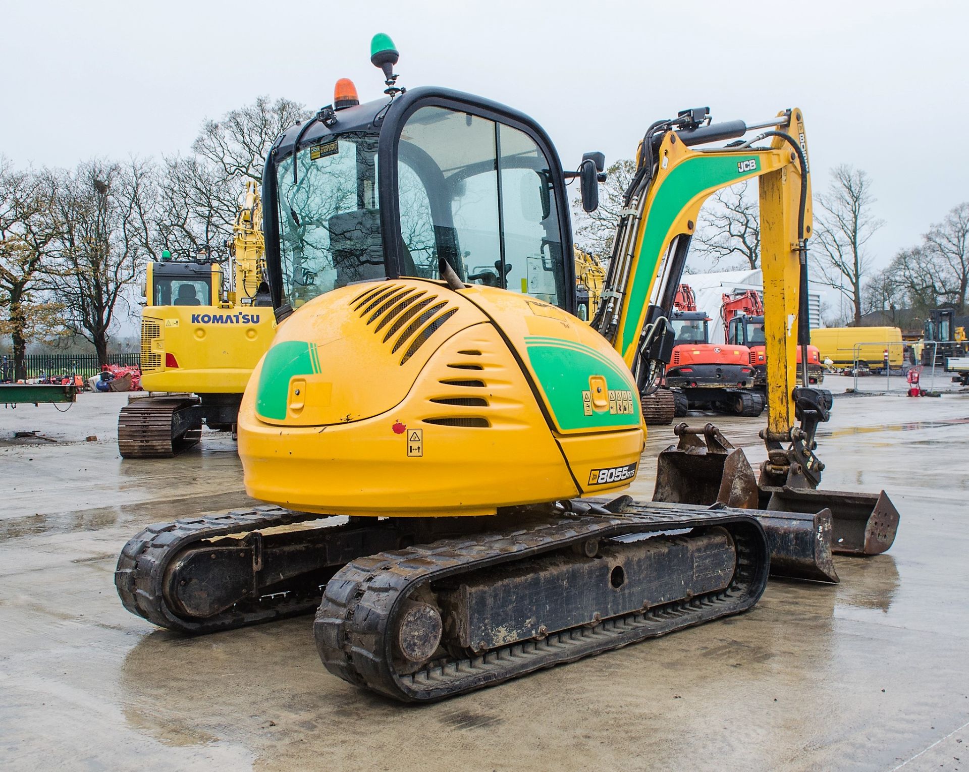 JCB 8055 RTS 5.5 tonne rubber tracked midi excavator Year: 2015 S/N: 2426200 Recorded hours: 2019 - Image 3 of 22