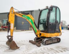 JCB 801.6 1.6 tonne rubber tracked mini excavator Year: 2015 2071810 Recorded hours: 1833 Blade,
