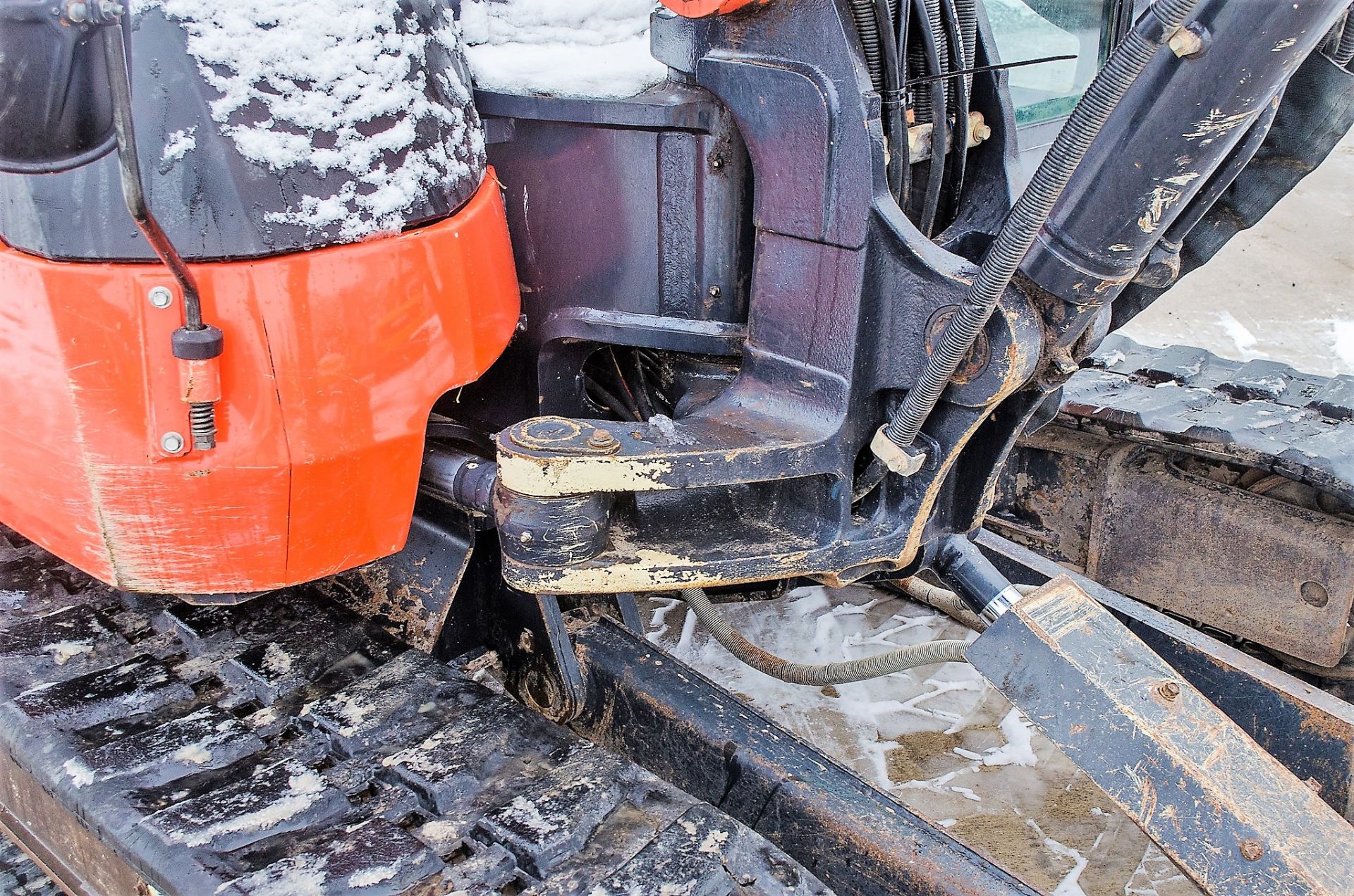 Kubota KX080-4 8 tonne rubber tracked excavator Year: 2014 S/N: 32342 Recorded Hours: 6806 blade, - Image 15 of 22