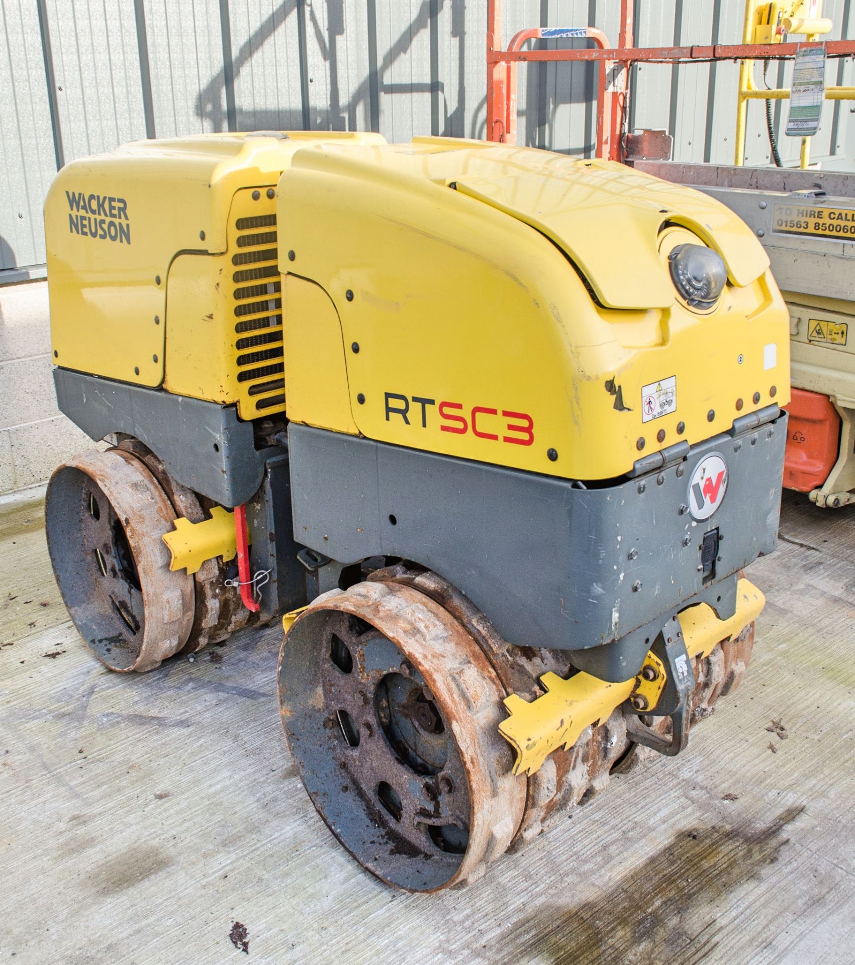 Wacker Neuson RTSC3 diesel driven remote control trench roller Year: 2016 S/N 24311792 Recorded - Image 2 of 10