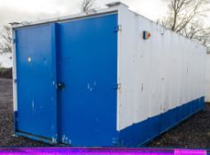 21ft x 9ft steel store site unit c/w keys