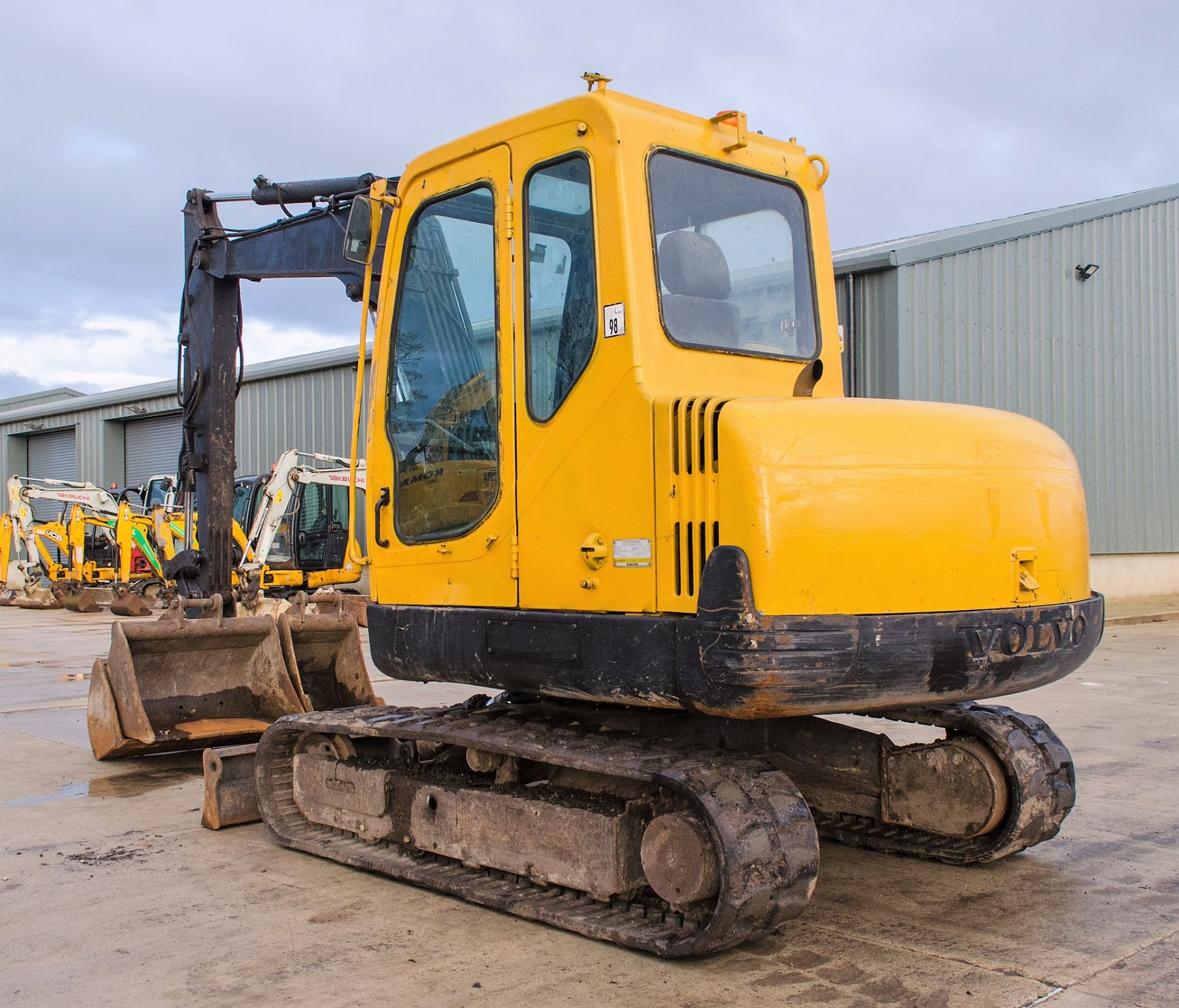 Volvo EC55B 5.5 tonne rubber tracked midi excavator Year: 2007 S/N: 35792 Recorded Hours: 6716 - Image 4 of 21