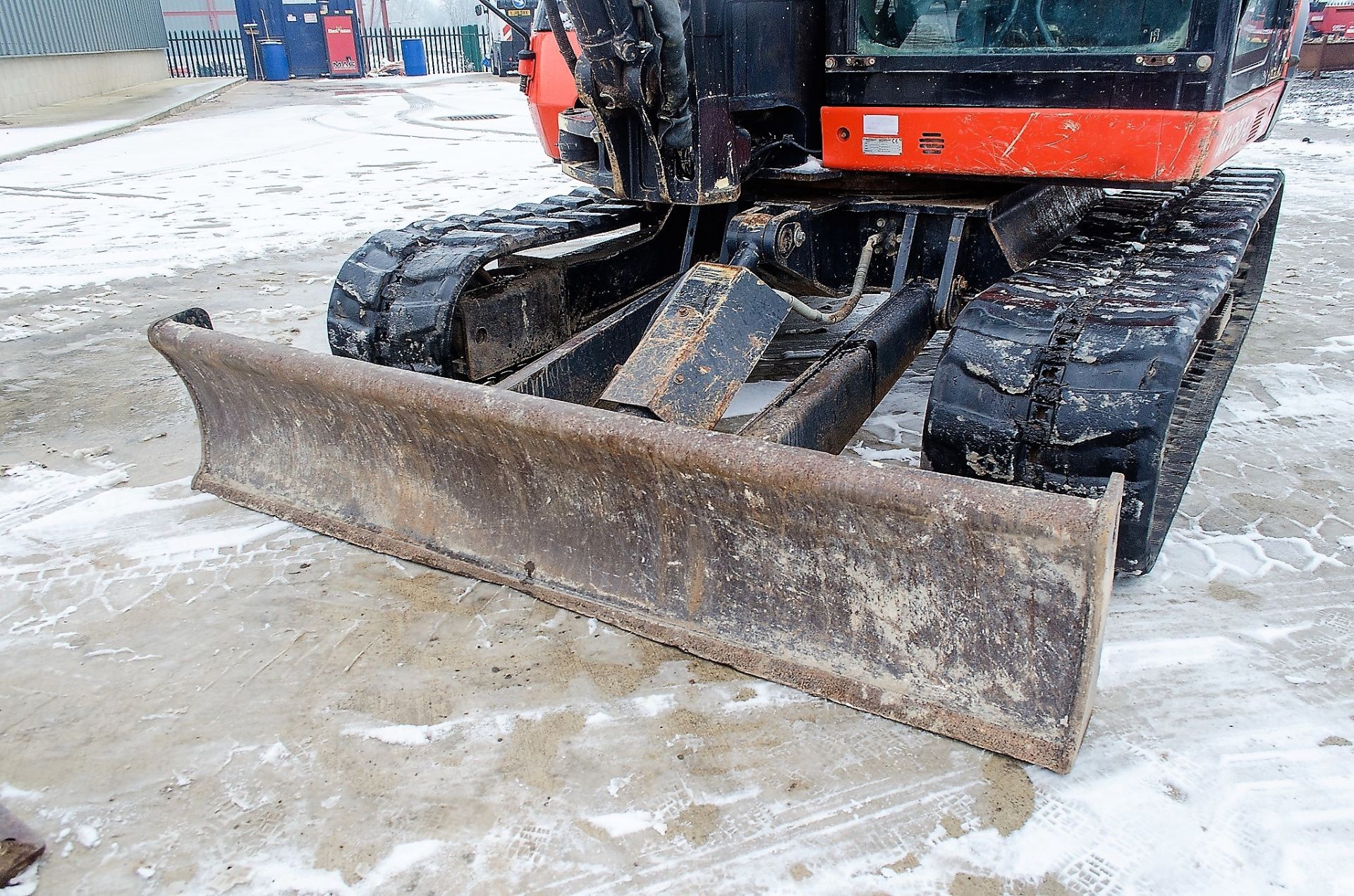 Kubota KX080-4 8 tonne rubber tracked excavator Year: 2014 S/N: 32342 Recorded Hours: 6806 blade, - Image 11 of 22