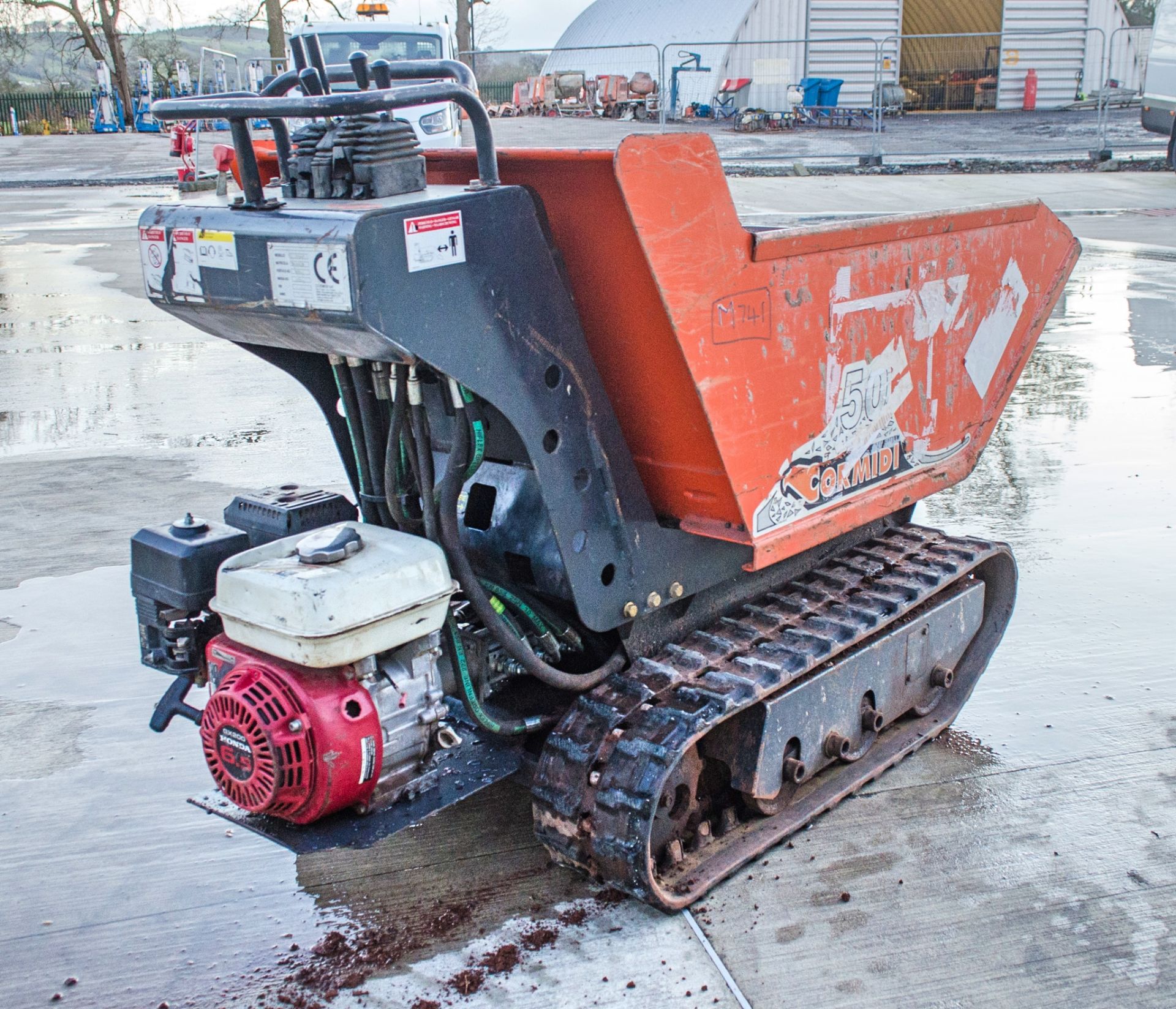 Cormidi 50 petrol driven walk behind high tip rubber tracked dumper Year: 2006 S/N: 44430 M741 - Image 3 of 14