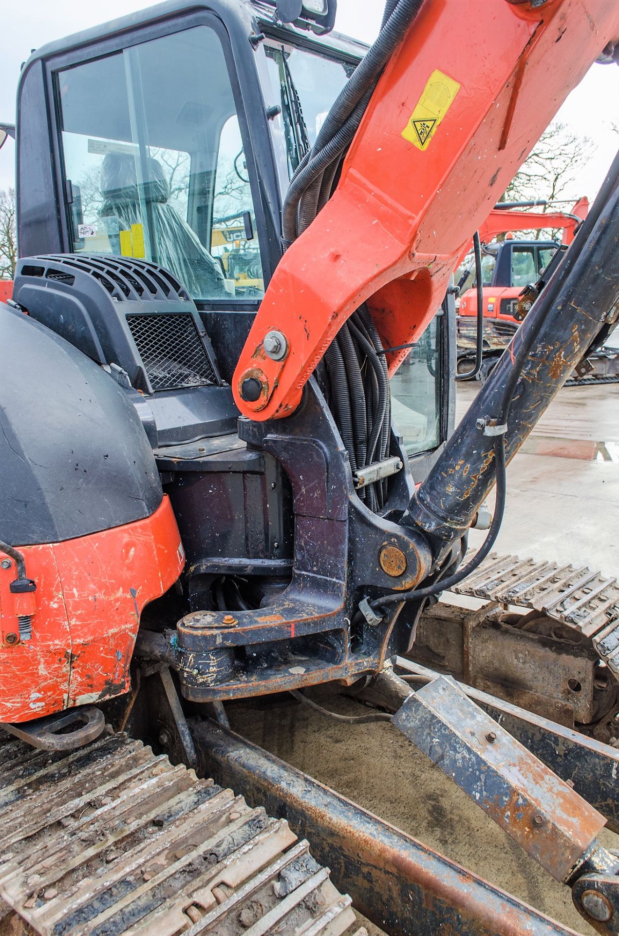 Kubota KX80-4 8 tonne steel tracked excavator Year: 2018 S/N: 42348 Recorded Hours: 5968 blade, - Image 15 of 23