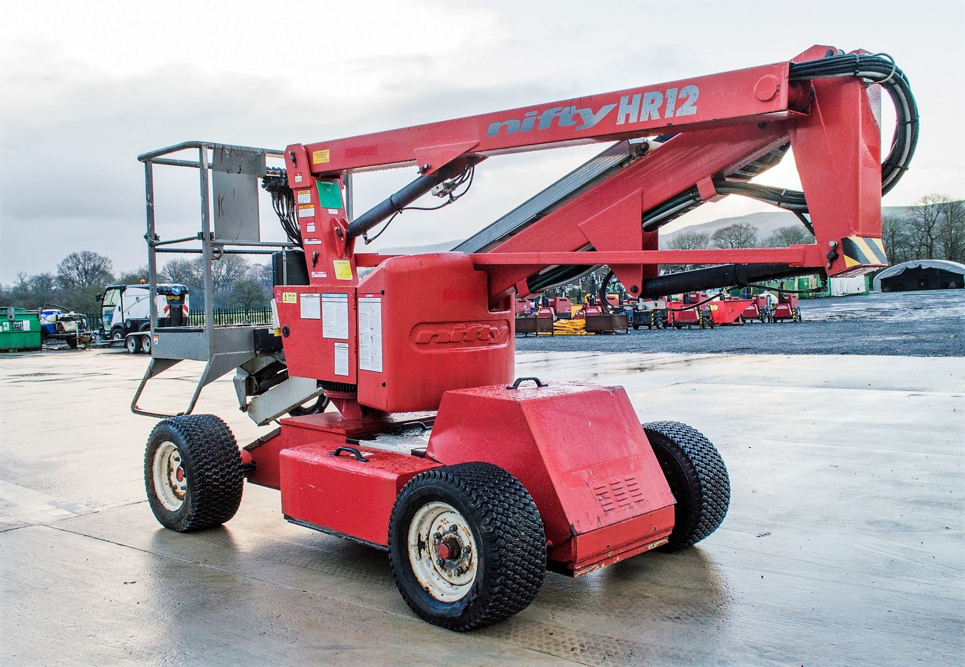 Nifty HR12 battery/diesel articulated boom access platform Year: 2010 S/N: 19297 - Image 4 of 18
