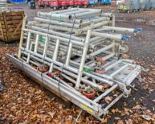 Pallet of dismantled aluminium scaffold tower ** as photographed ** A557201
