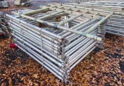 Pallet of 18 Eiger 500 aluminium scaffold tower end frames