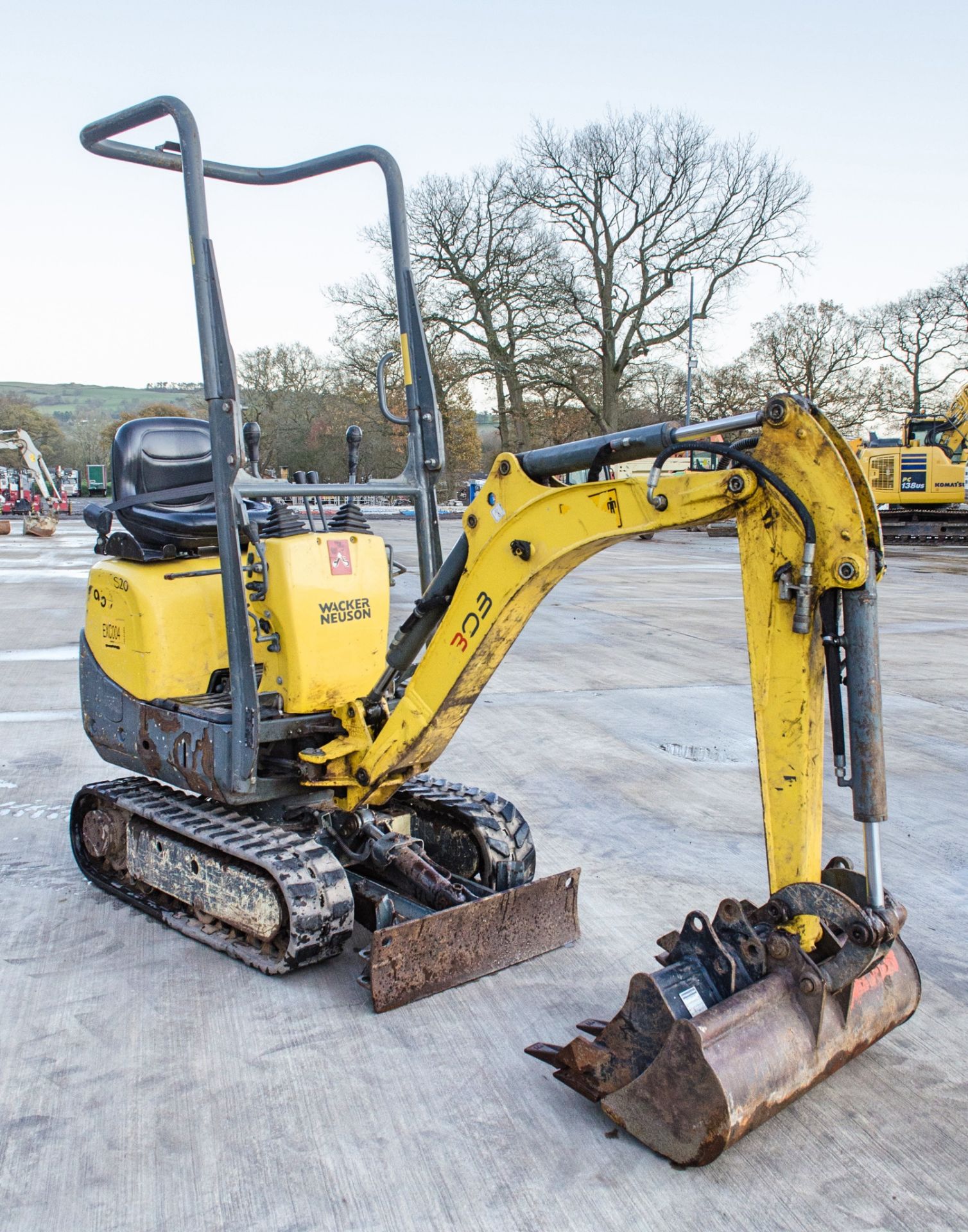 Wacker Neuson E08-1 0.75 tonne rubber tracked micro excavator Year: 2018 S/N: 02784 Recorded - Image 2 of 20