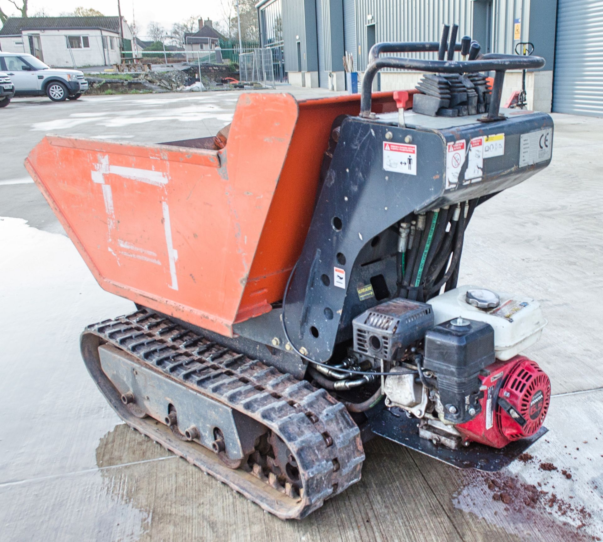 Cormidi 50 petrol driven walk behind high tip rubber tracked dumper Year: 2006 S/N: 44430 M741 - Image 4 of 14