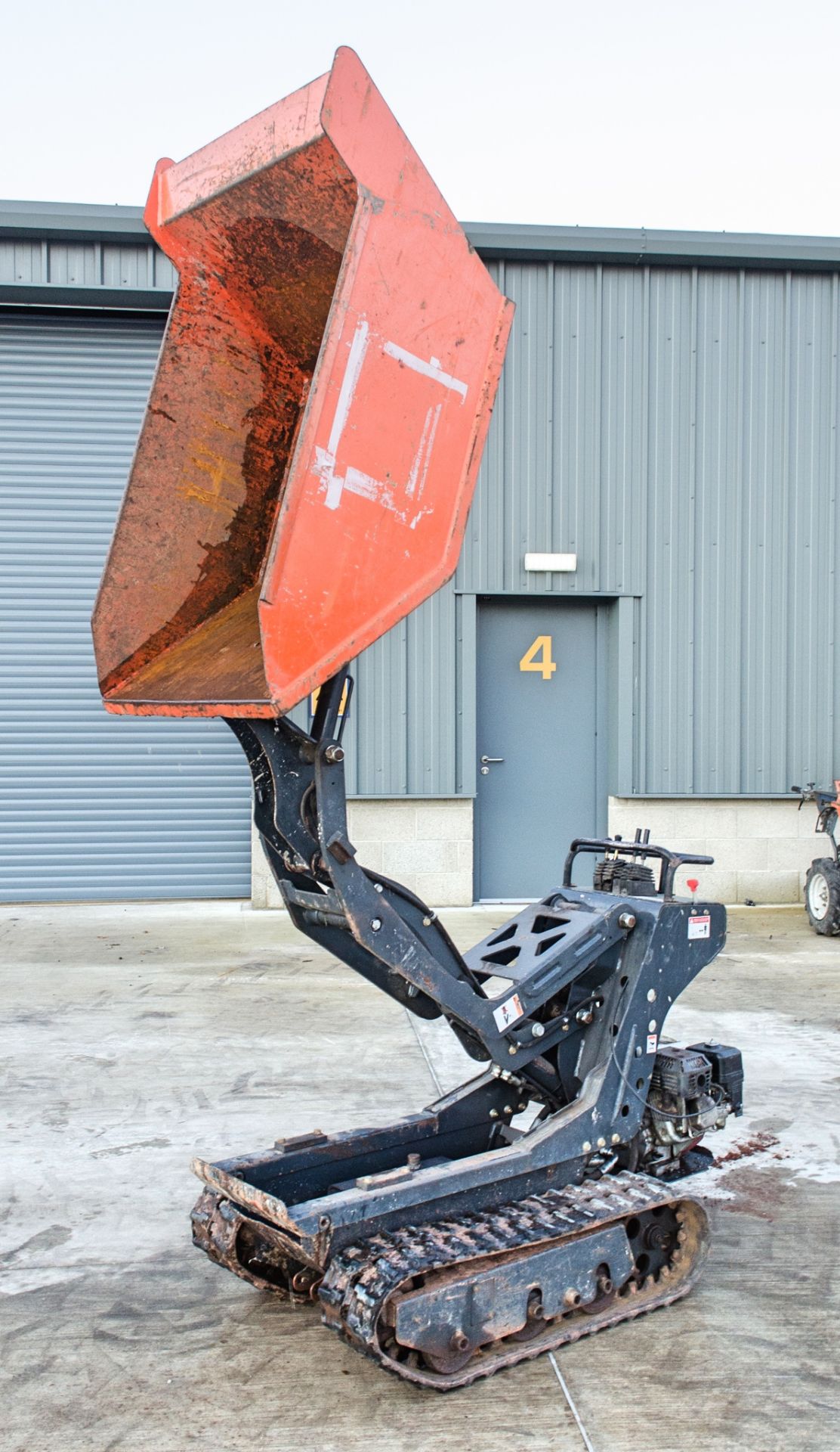 Cormidi 50 petrol driven walk behind high tip rubber tracked dumper Year: 2006 S/N: 44430 M741 - Image 7 of 14