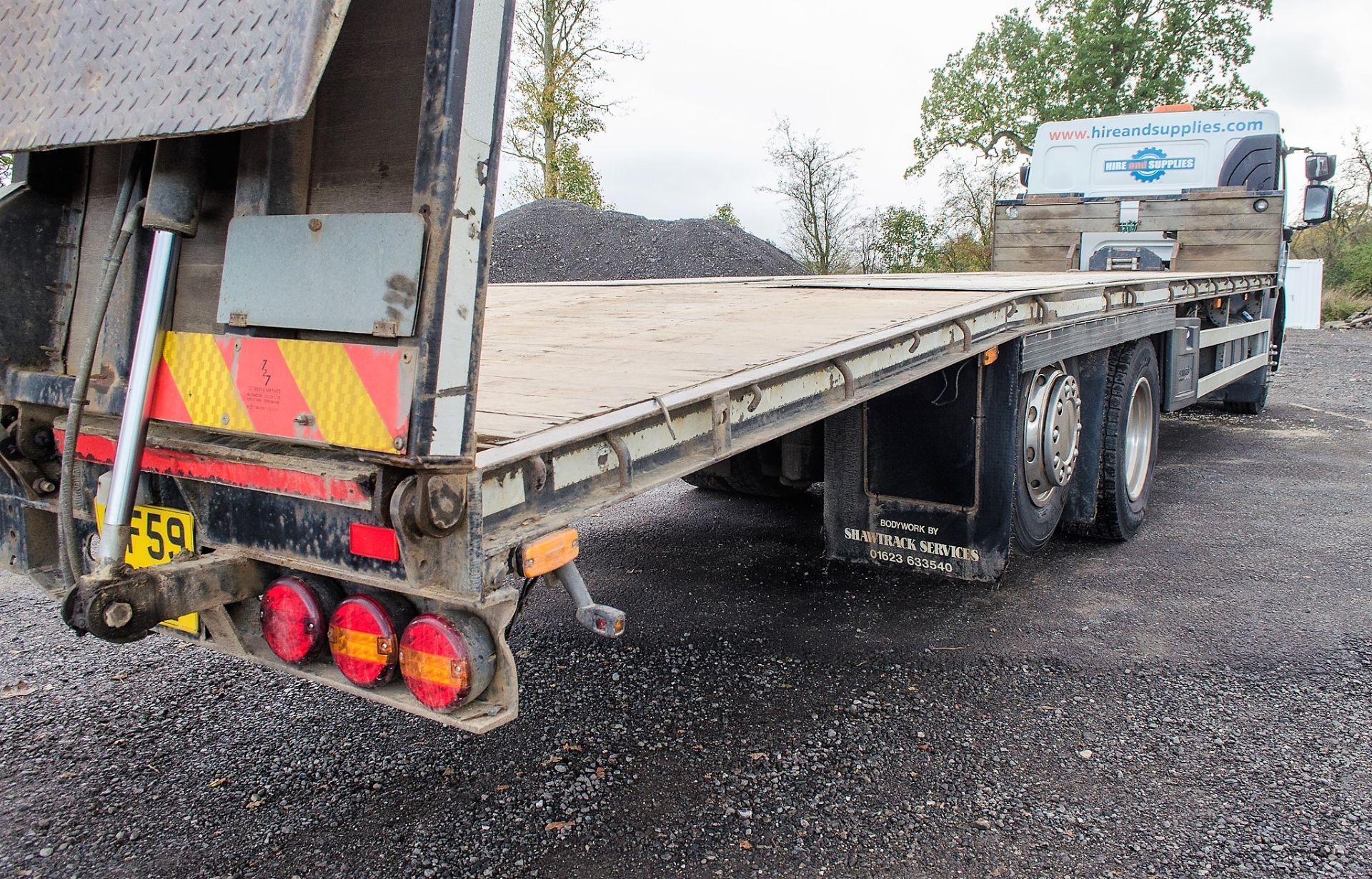 Renault Premium 26 tonne 6x2 beaver tail plant lorry Registration Number: SF59 BWL Date of - Image 12 of 26