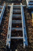 3 stage extending aluminium ladder