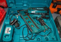 Makita GN900 7.2v cordless nail gun c/w 2 batteries, charger and carry case 1310-2505