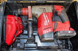Milwaukee M18 CHPX 18v cordless SDS rotary hammer drill c/w battery, charger and carry case