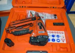 Paslode Impulse IM65A F16 7.2v cordless nail gun c/w 2 batteries and carry case