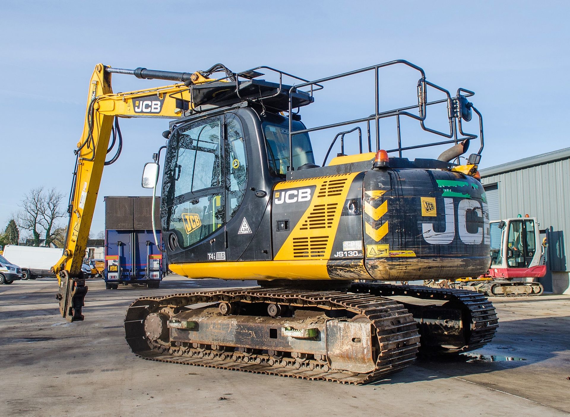 JCB JS130LC 13 tonne steel tracked excavator Year: 2014 - Image 3 of 28