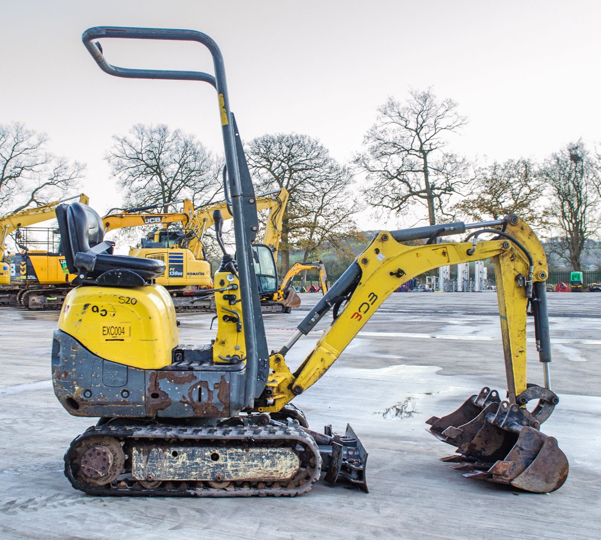 Wacker Neuson E08-1 0.75 tonne rubber tracked micro excavator Year: 2018 S/N: 02784 Recorded - Image 8 of 20