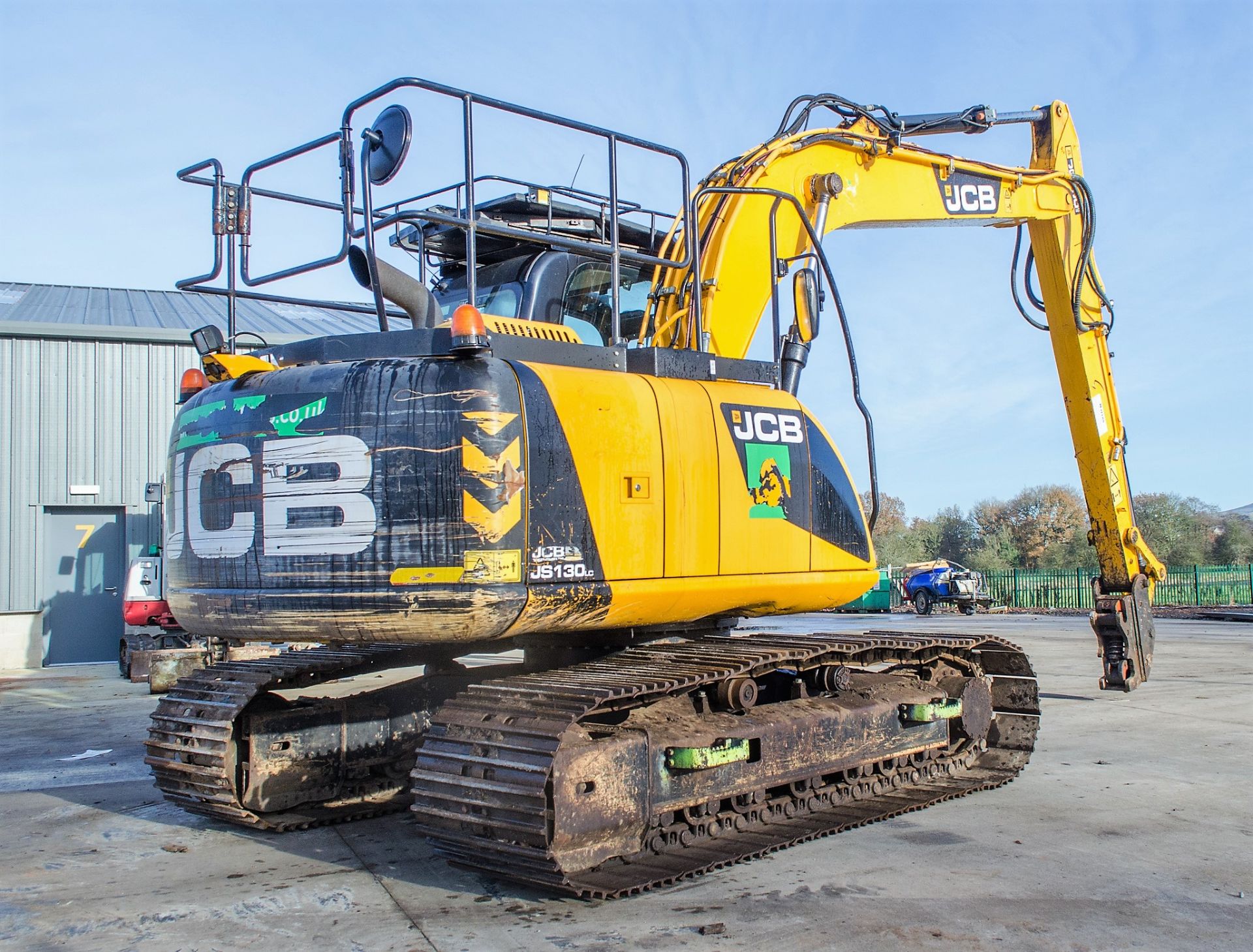 JCB JS130LC 13 tonne steel tracked excavator Year: 2014 - Image 4 of 28