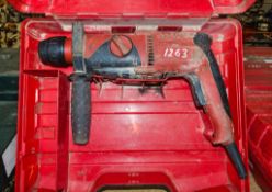 Hilti 110v SDS rotary hammer drill c/w carry case ** Cord cut ** 03301334