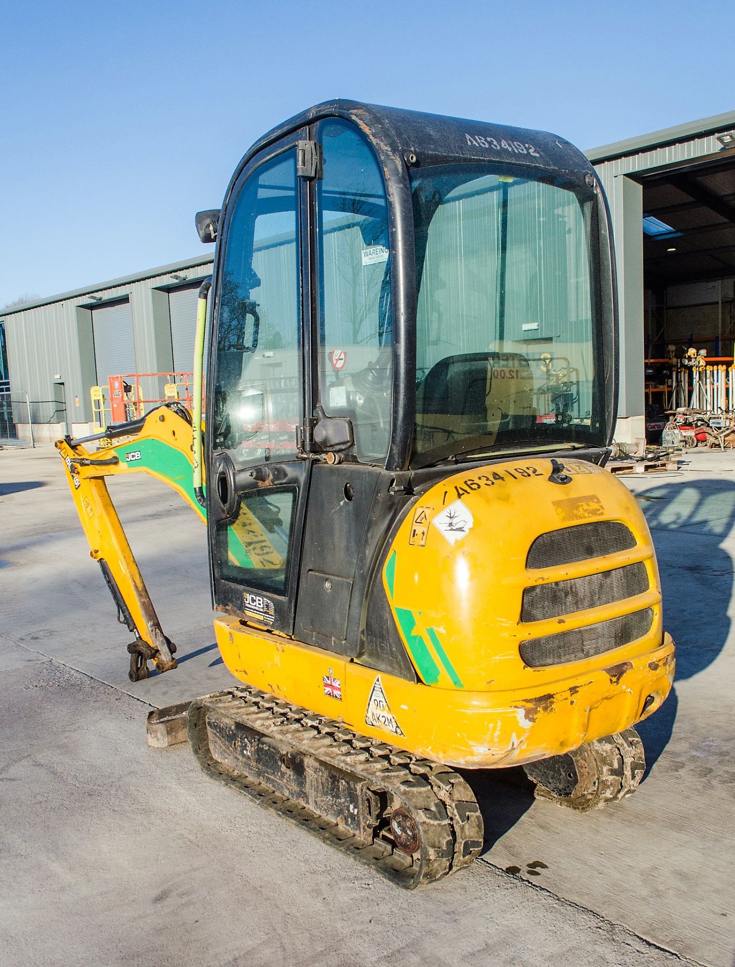 JCB 8016 1.5 tonne rubber tracked mini excavator Year: 2014 S/N: 2071597 Recorded Hours: 2148 - Image 4 of 19