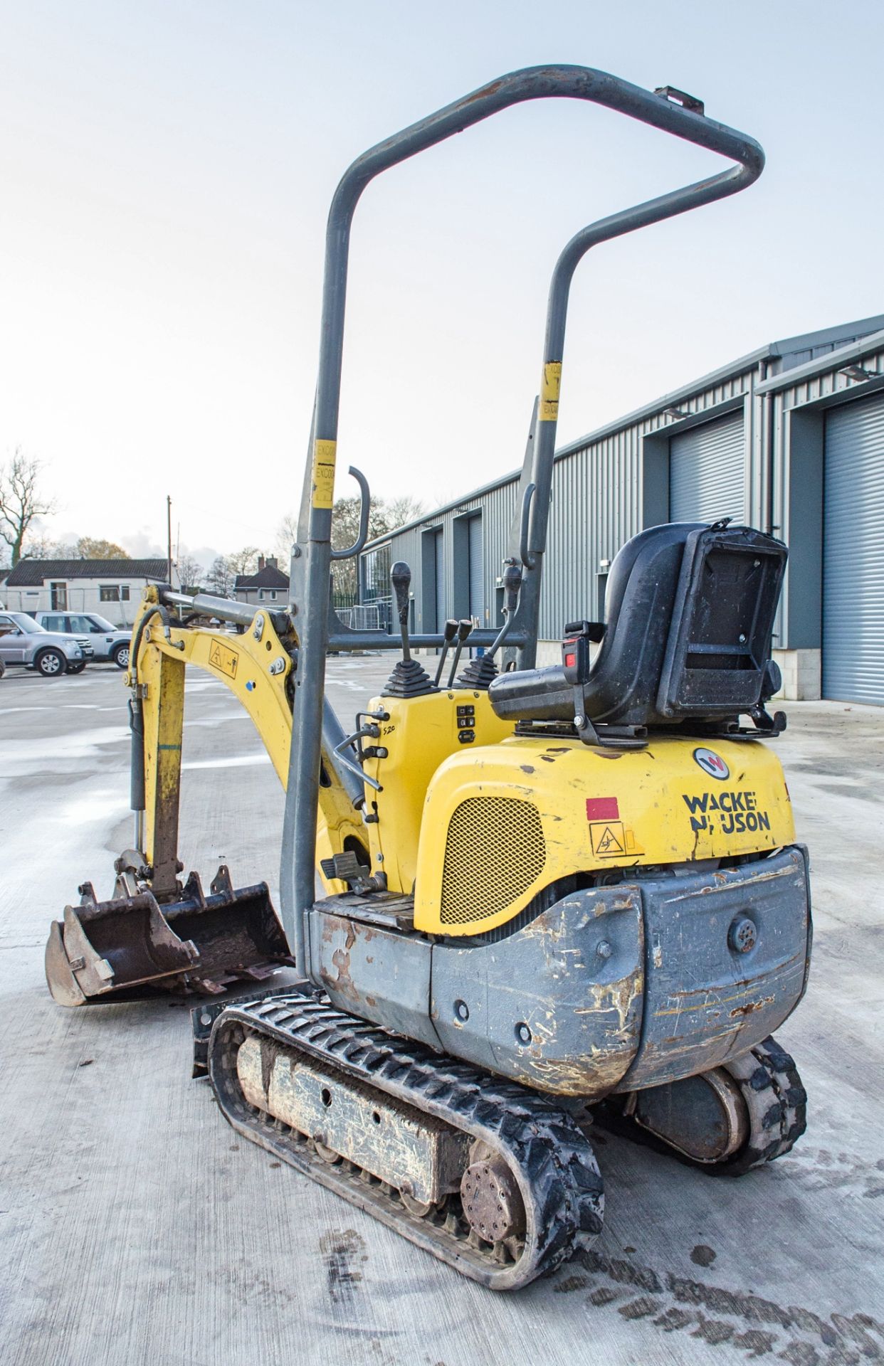 Wacker Neuson E08-1 0.75 tonne rubber tracked micro excavator Year: 2018 S/N: 02784 Recorded - Image 4 of 20