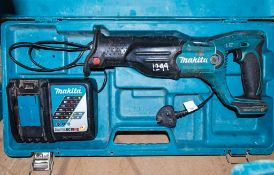 Makita DJR182 18v cordless reciprocating saw c/w charger and carry case No batteries MAK0911