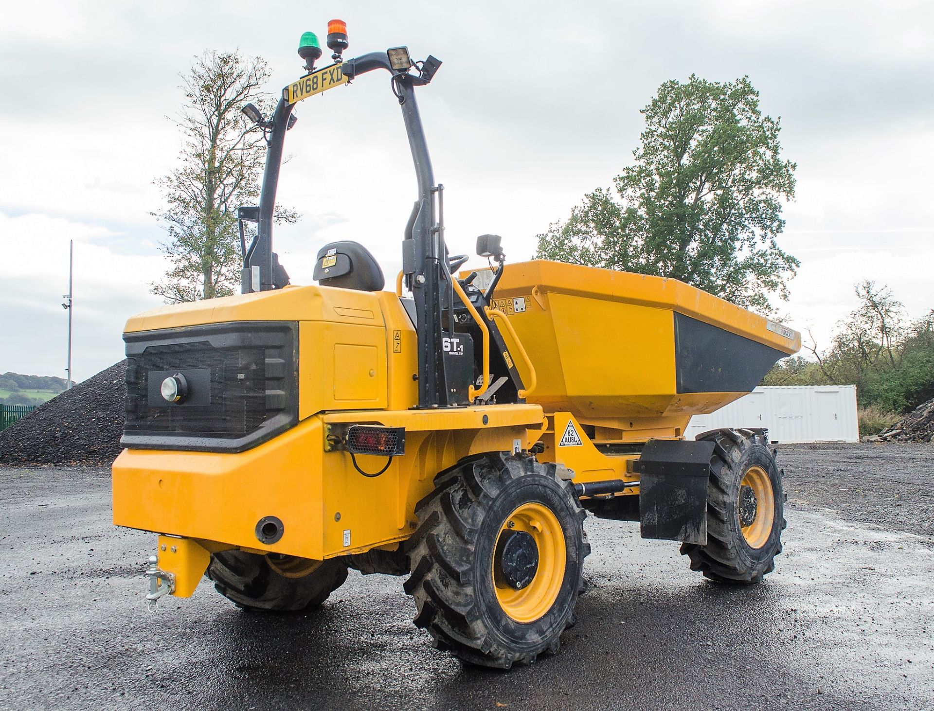 JCB 6T-1 6 tonne swivel skip dumper Year: 2018 S/N: 2561591 Recorded Hours: 1146 c/w camera Reg: - Bild 3 aus 19