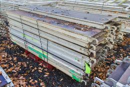 Pallet of 21 2.5 metre long aluminium scaffold tower boards