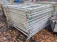 Pallet of 21 Eiger 500 aluminium scaffold tower end frames